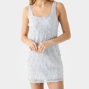 Pallas Mini Dress in Blue Haze